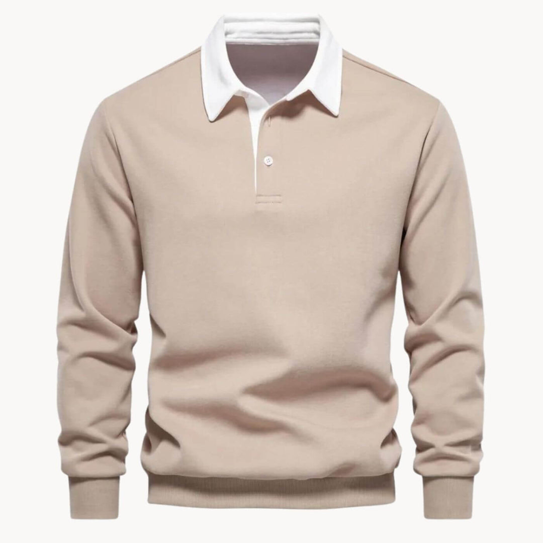 Mathis™- Casual Sweatshirt med Nedbrettet Krage