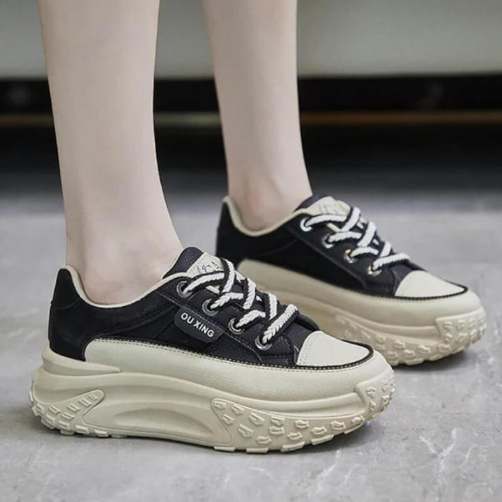 Mavira™ - Komfortable Sneakers med Høy Såle