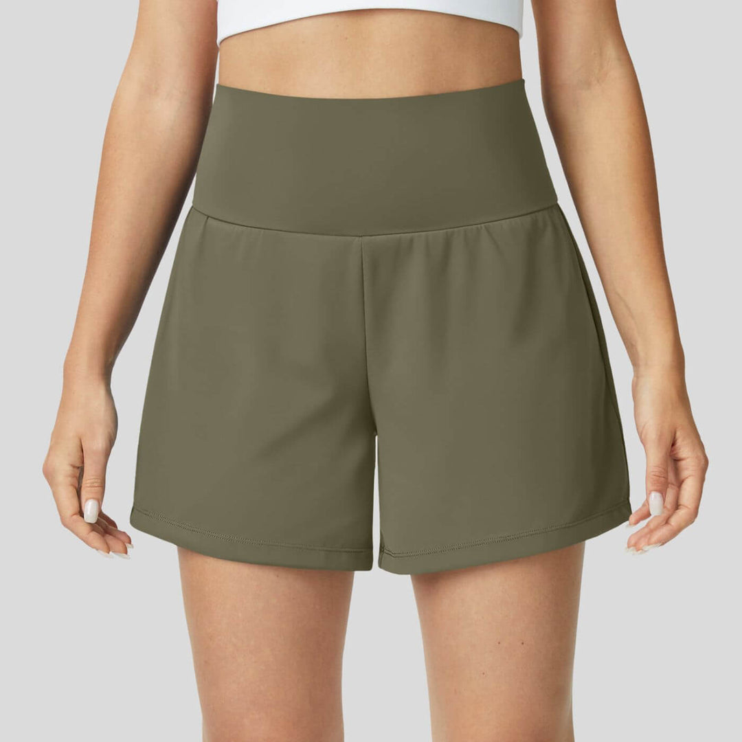 Milla™ - Pustende og Komfortable 2 i 1 Høyt Liv Yoga Shorts