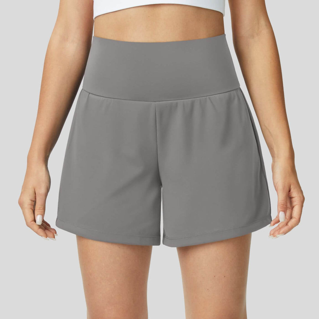 Milla™ - Pustende og Komfortable 2 i 1 Høyt Liv Yoga Shorts