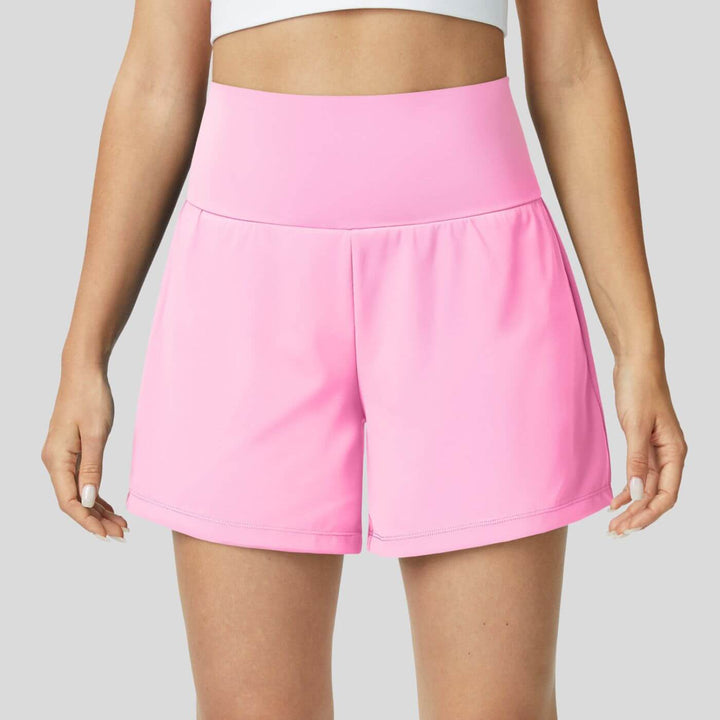 Milla™ - Pustende og Komfortable 2 i 1 Høyt Liv Yoga Shorts