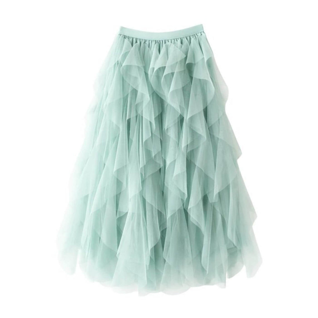 Mina™- Elegant flytende lagdelt skjørt