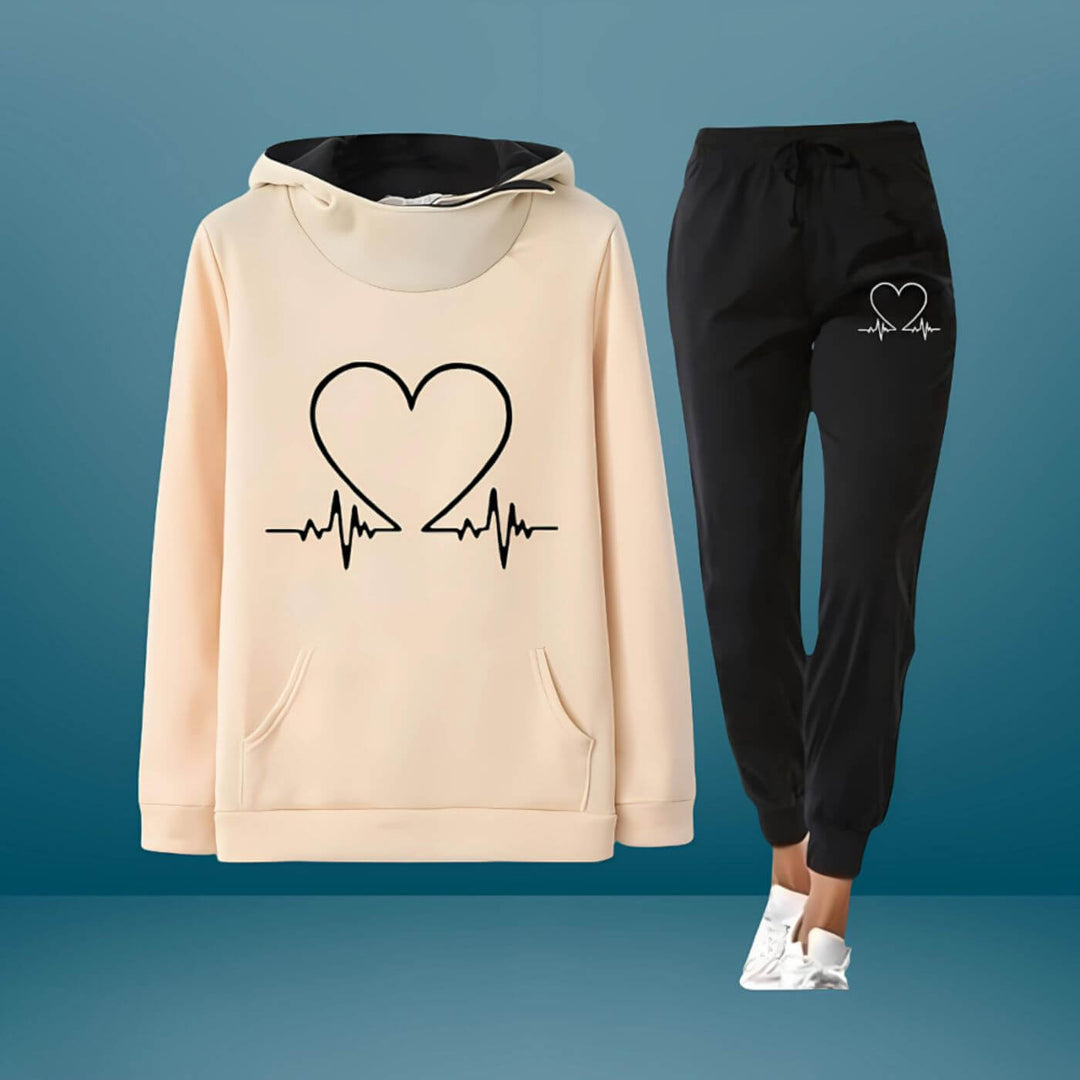 Monica™- Komfortabelt Heartbeat Joggesett