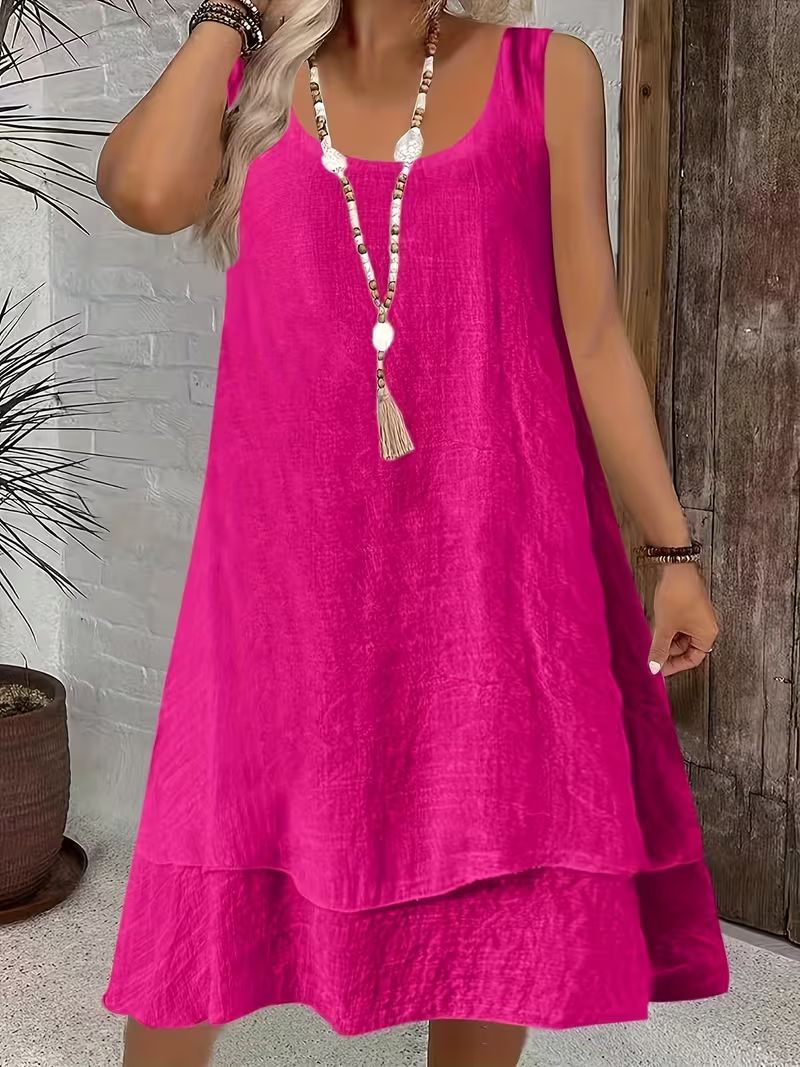 Nadia™- Lagdelt Avslappet Sommerkjole