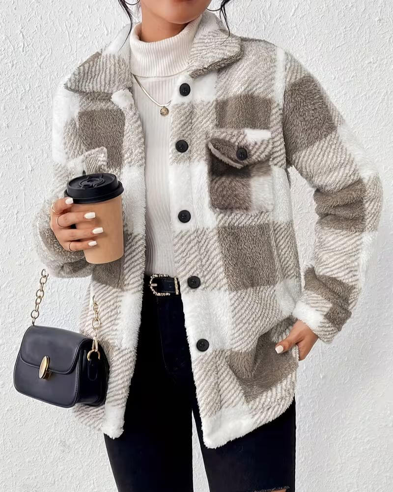 Nanna™ – Varm Fleece Vinterjakke