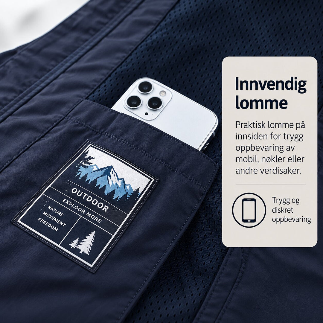 Bendik™ – Pustende multifunksjonsvest med flere lommer