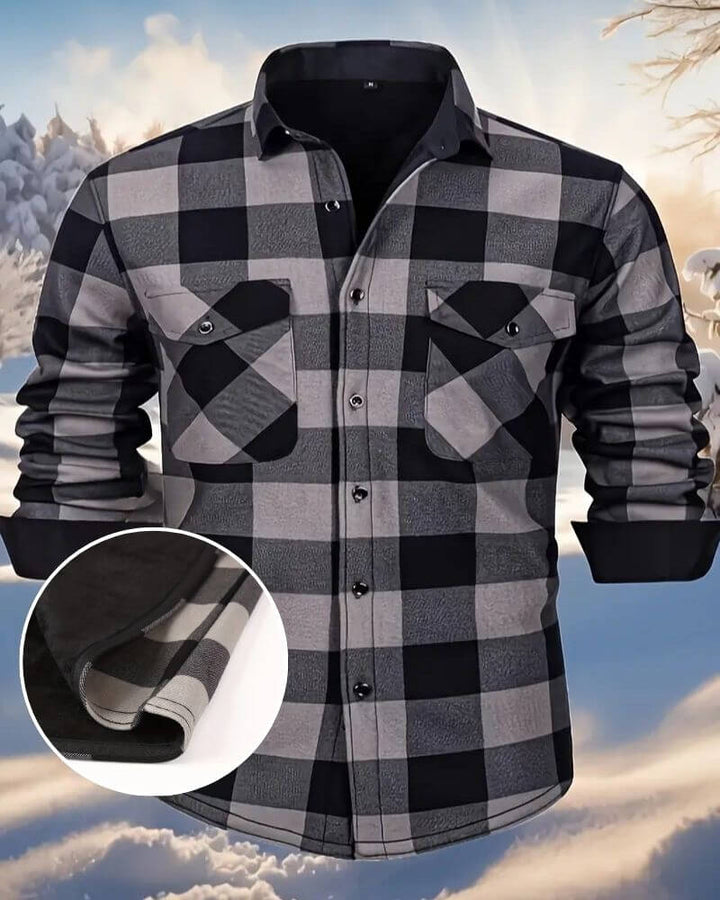 Nils™ - Termisk Rutete Skjorte