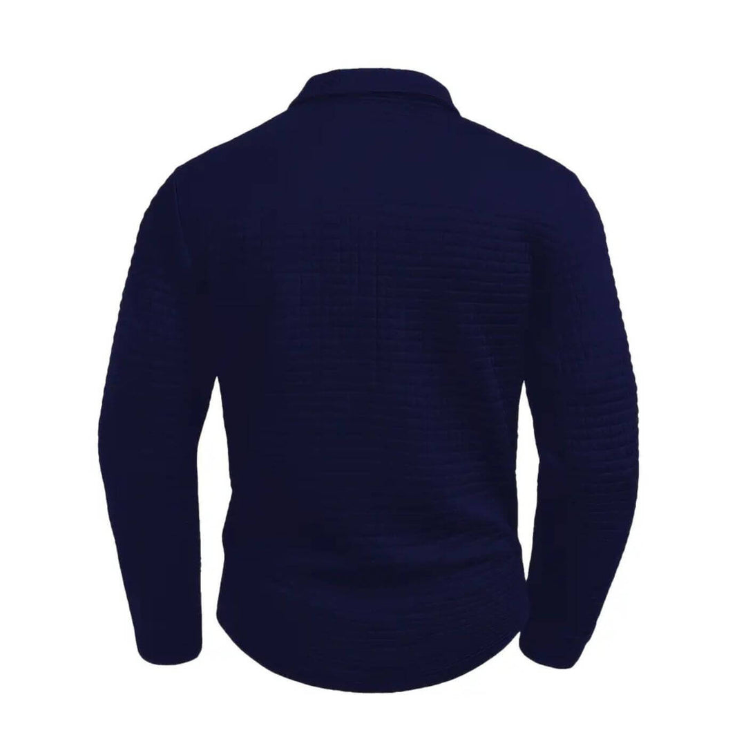 NordFit™- Slim Fit Poloskjorte med Struktur og Lomme