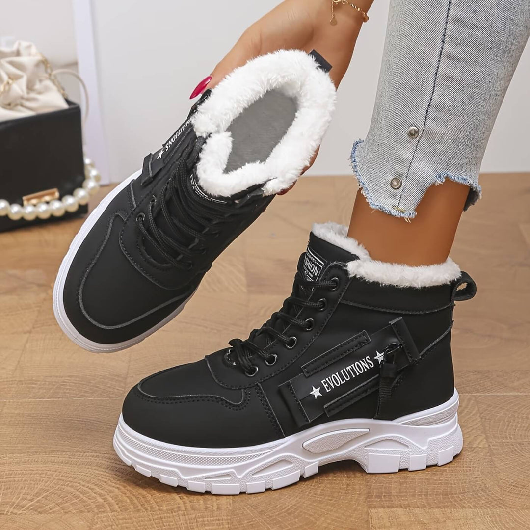 Nordelle™ - Varme vinterstøvletter med mykt fôr og snøring