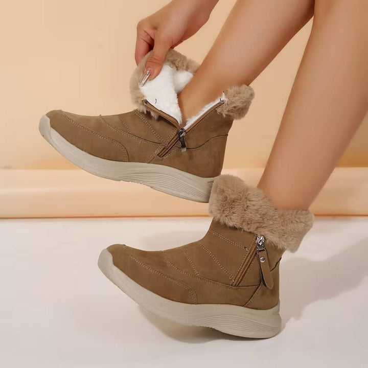 Nordra™ – Plysj vinterstøvler med glidelås