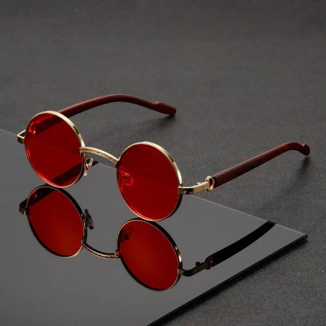 Nordsen™- Runde Vintage Solbriller med UV-beskyttelse