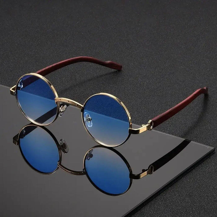 Nordsen™- Runde Vintage Solbriller med UV-beskyttelse