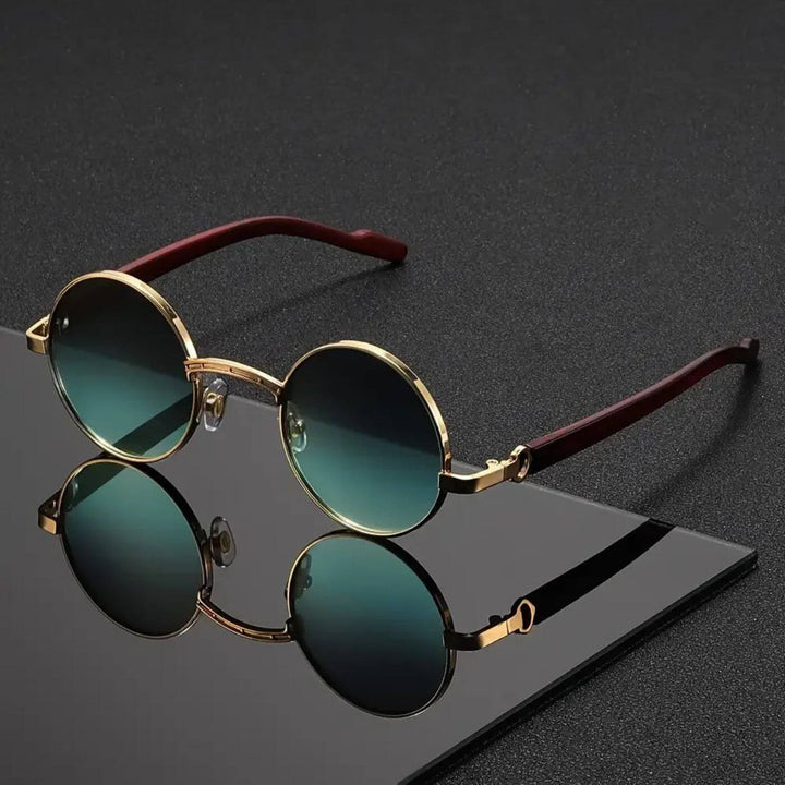 Nordsen™- Runde Vintage Solbriller med UV-beskyttelse