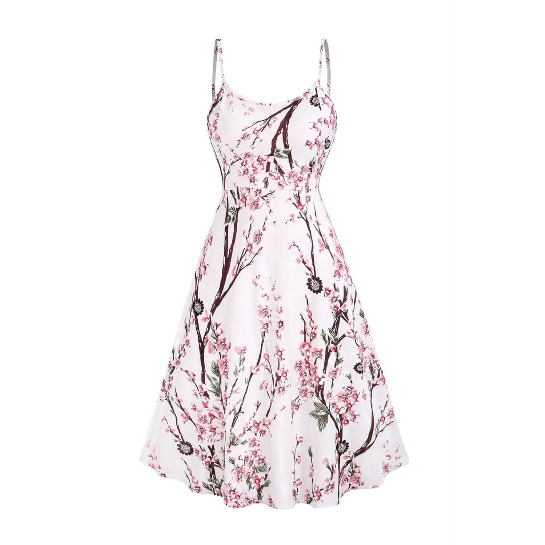Oline™- Elegant Kirsebærblomst To-Delt Kjole
