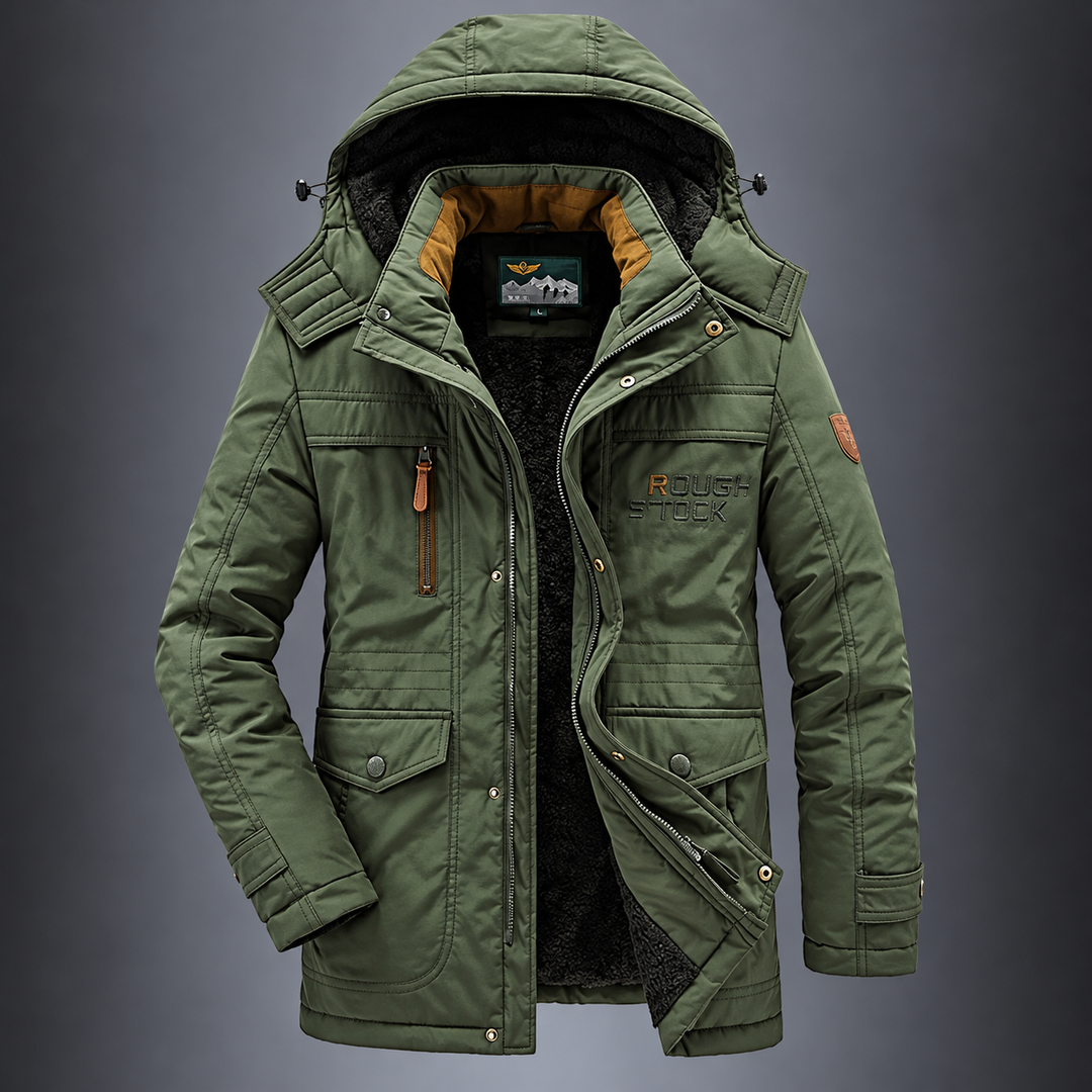 Kasper™ – Fleece-Fôret Hette Vinter Parkas Jakke