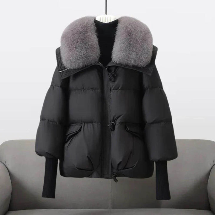 Olivia™ - Elegant Vinterdunjakke med Pelskrage