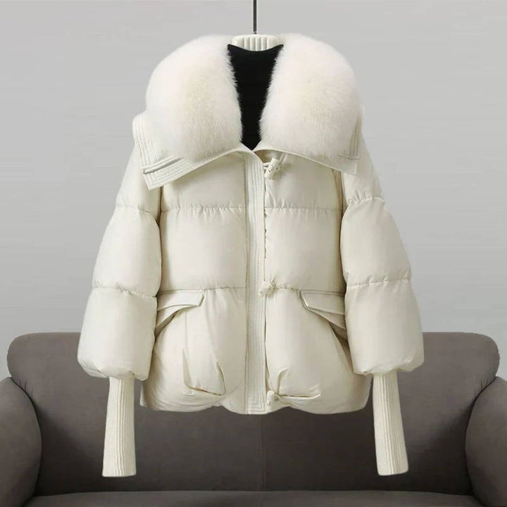 Olivia™ - Elegant Vinterdunjakke med Pelskrage