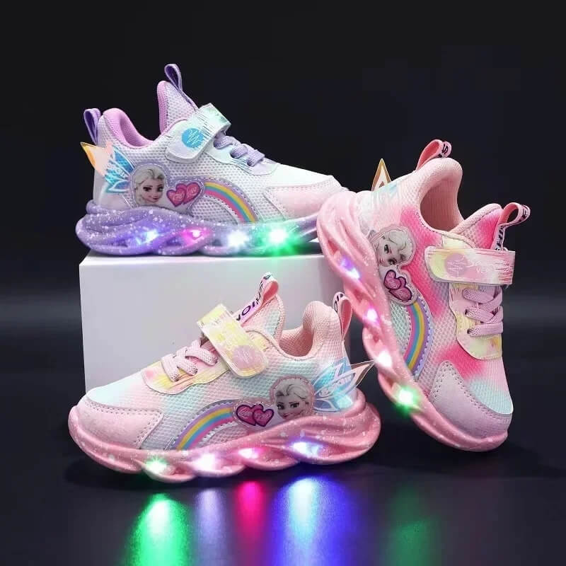 PrincessKicks™ – LED-sko for barn med magisk glød