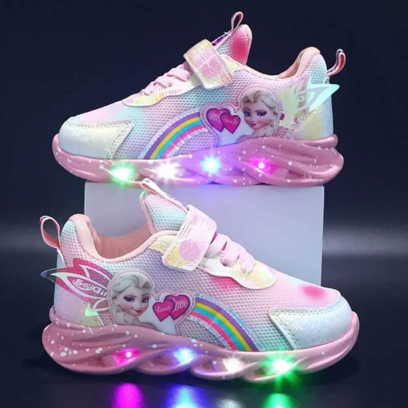 PrincessKicks™ – LED-sko for barn med magisk glød