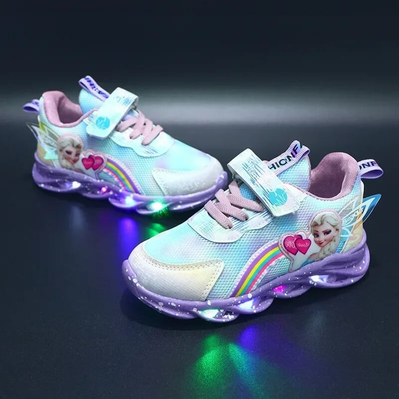 PrincessKicks™ – LED-sko for barn med magisk glød