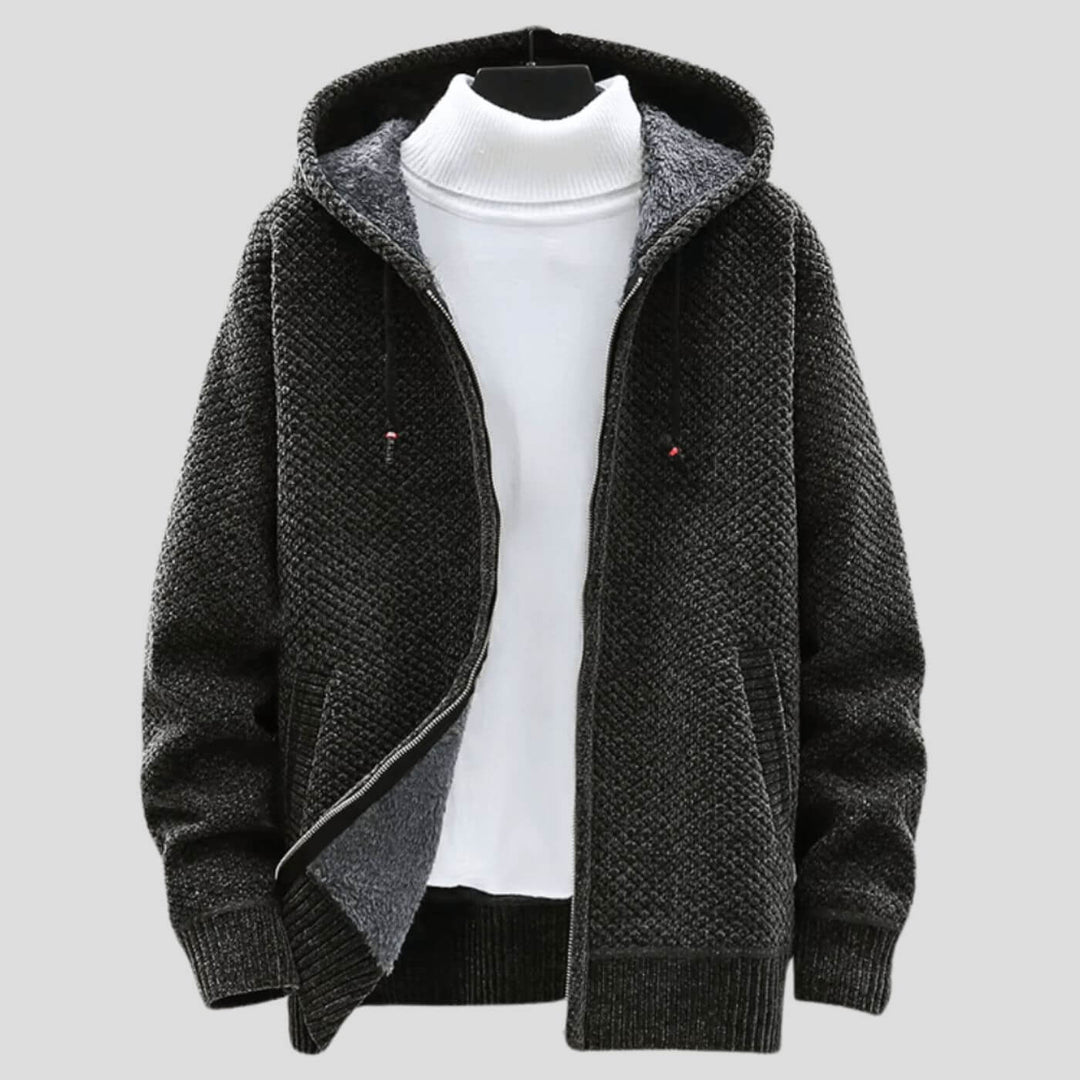 Rowan™ - Vinterhettejakke med Fleecefôr og Strikk