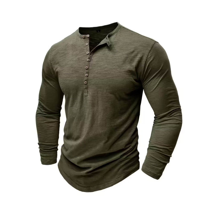 Ruben™ - Pustende Langermet Skjorte med Knapper