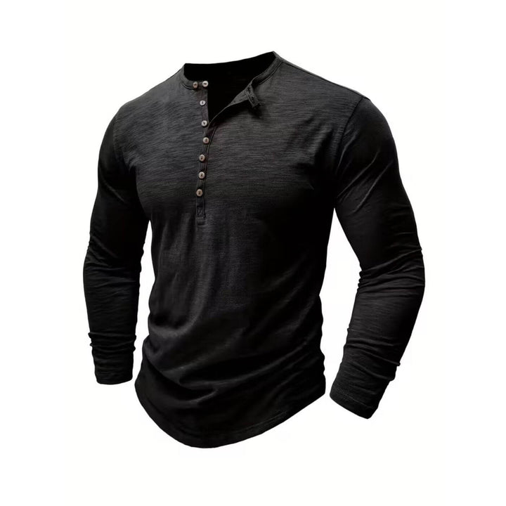 Ruben™ - Pustende Langermet Skjorte med Knapper