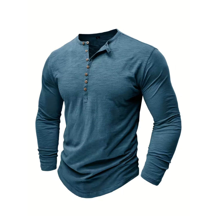 Ruben™ - Pustende Langermet Skjorte med Knapper