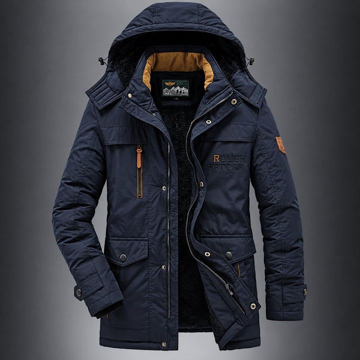 Kasper™ – Fleece-Fôret Hette Vinter Parkas Jakke