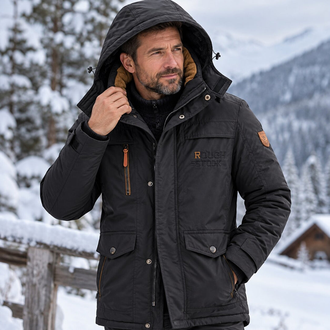 Kasper™ – Fleece-Fôret Hette Vinter Parkas Jakke