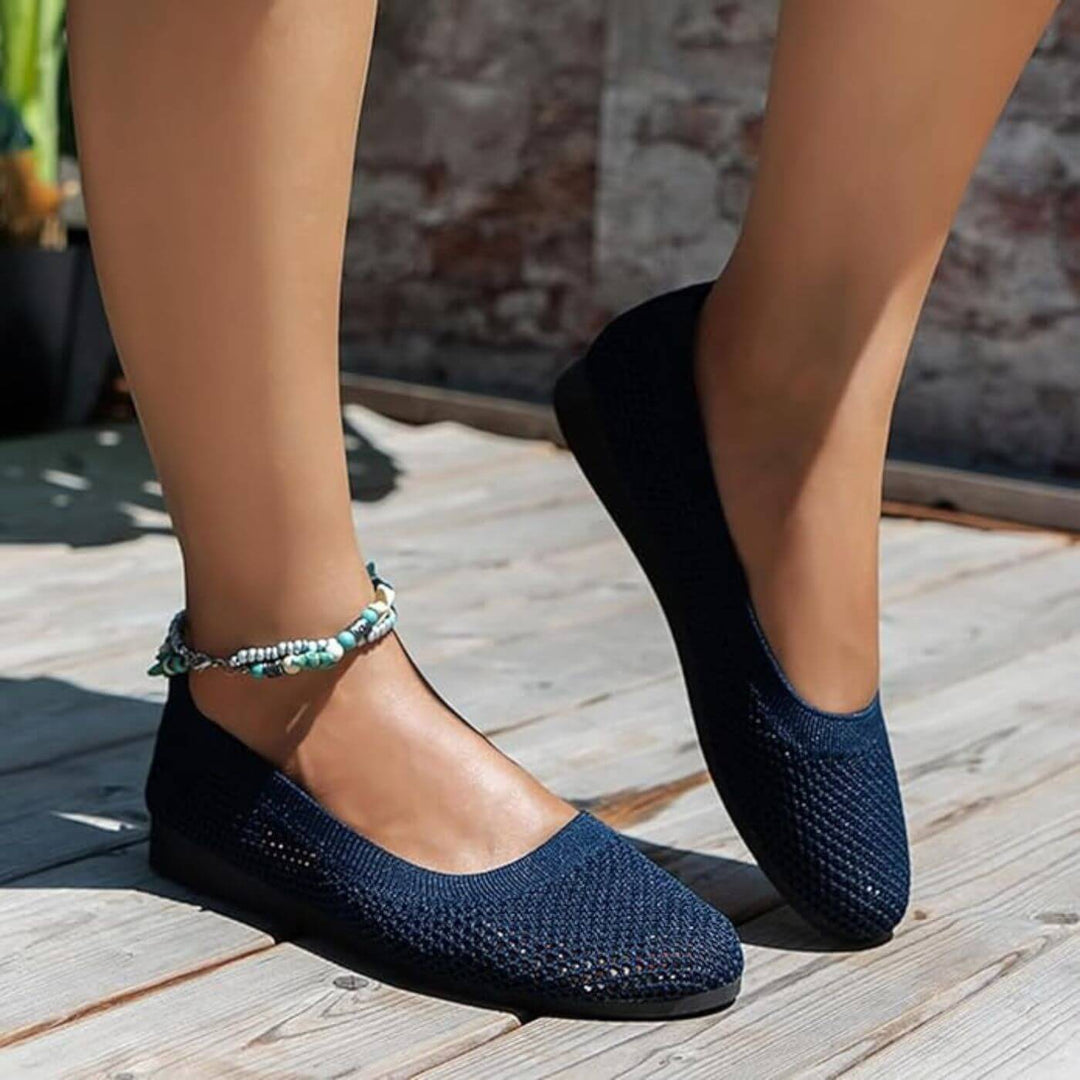 Runa™ – Pustende Komfort Ballerina Sommertsko
