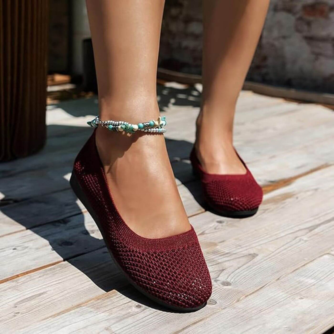 Runa™ – Pustende Komfort Ballerina Sommertsko