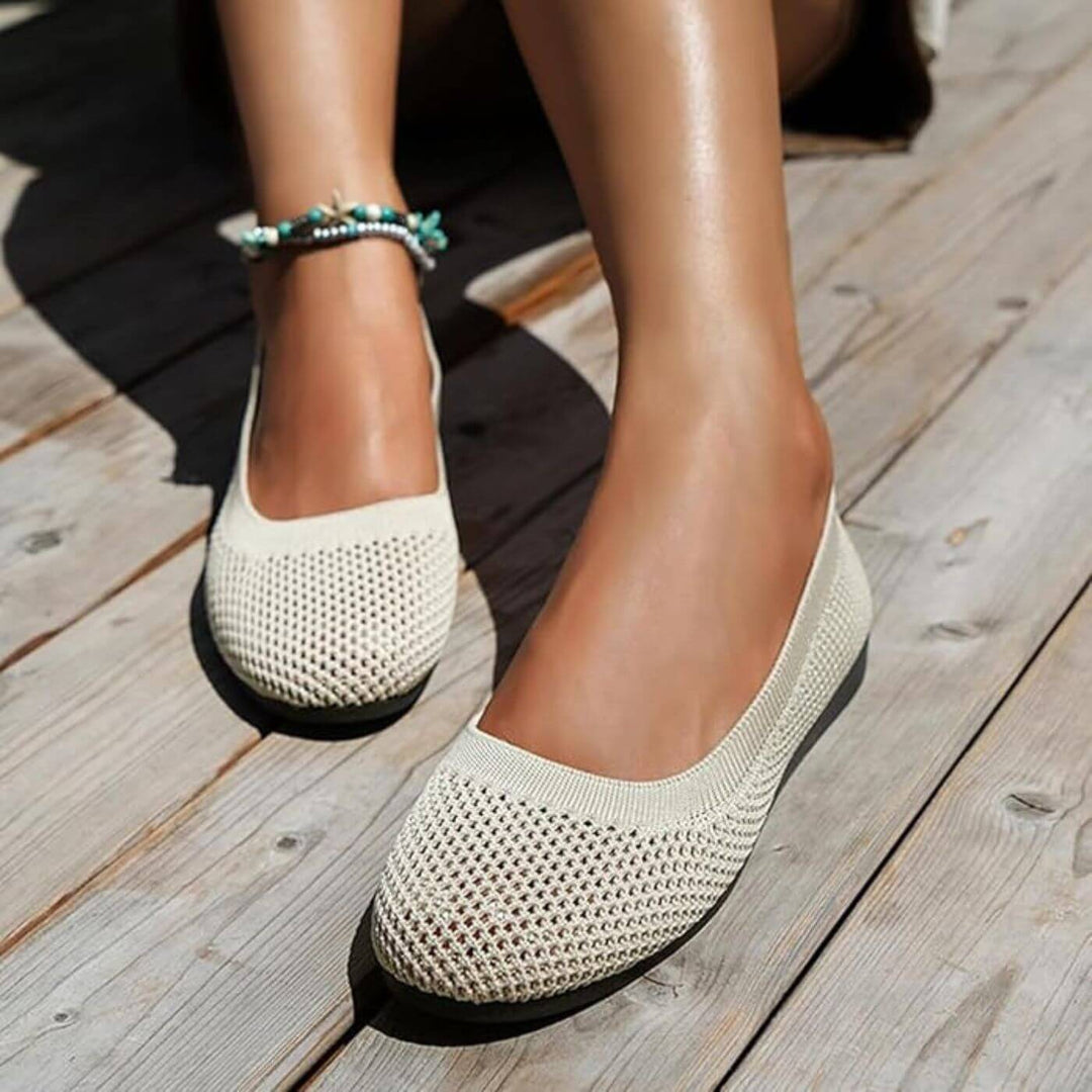 Runa™ – Pustende Komfort Ballerina Sommertsko