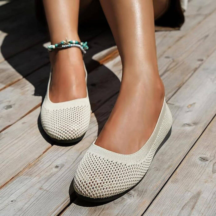 Runa™ – Pustende Komfort Ballerina Sommertsko