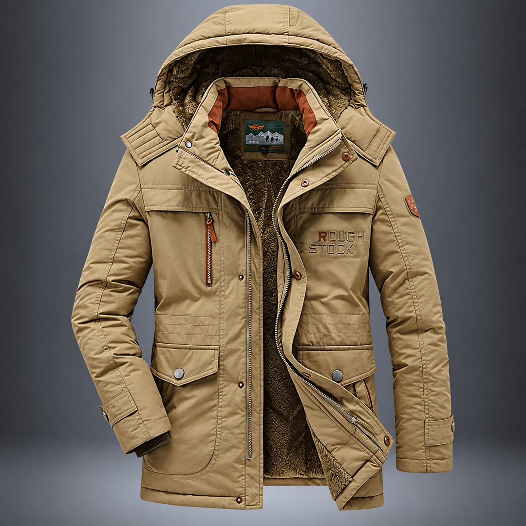 Kasper™ – Fleece-Fôret Hette Vinter Parkas Jakke