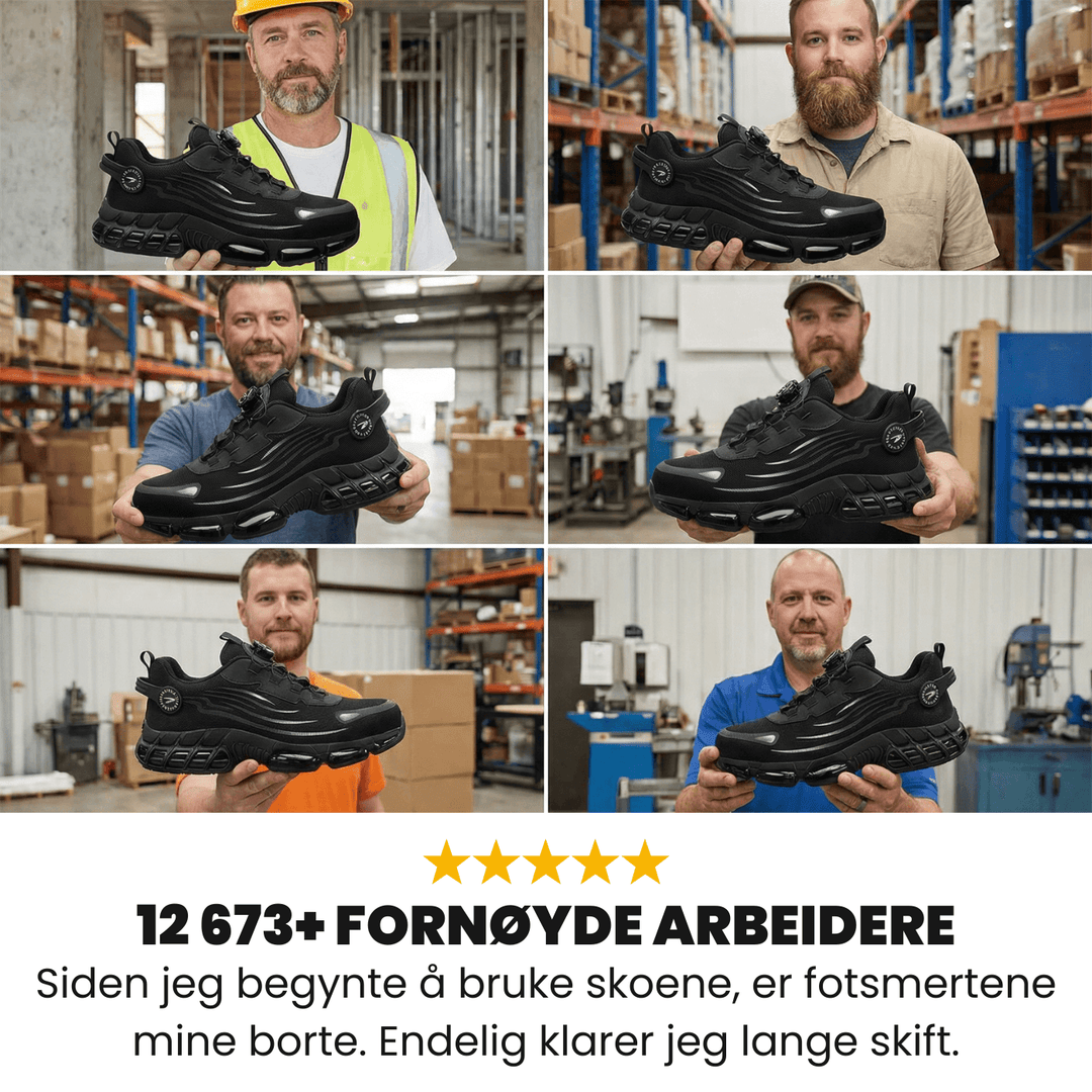 SafeSteps™ – Lette vernesko for lange arbeidsdager