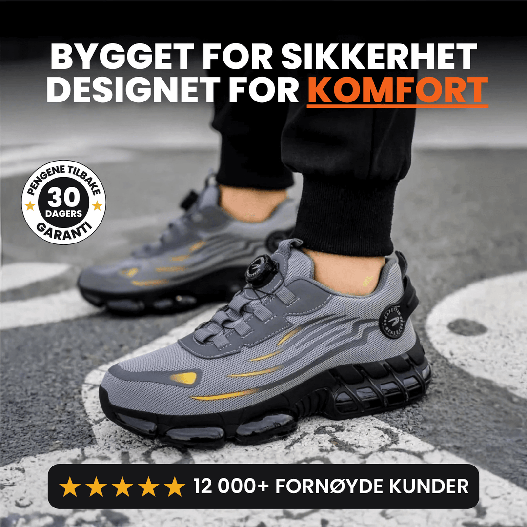SafeSteps™ – Lette vernesko for lange arbeidsdager