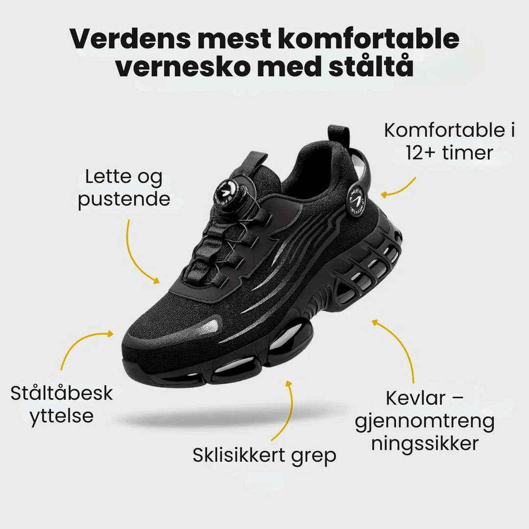 SafeSteps™ – Lette vernesko for lange arbeidsdager