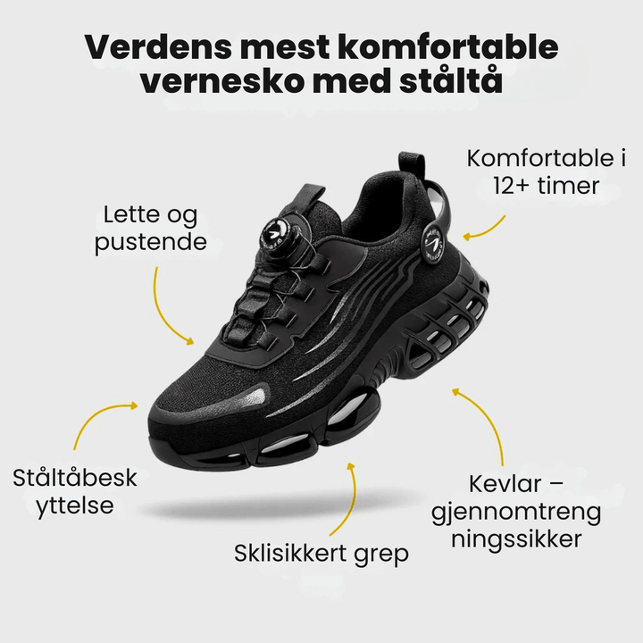 SafeSteps™ – Lette vernesko for lange arbeidsdager