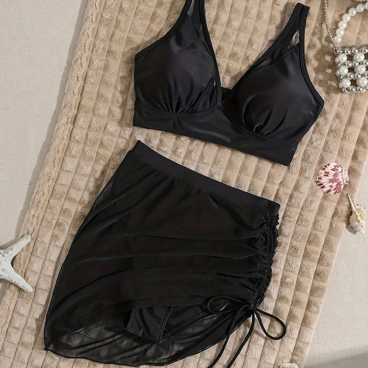 Sandra™ – Bikini-sett med høy midje og figurformende truse