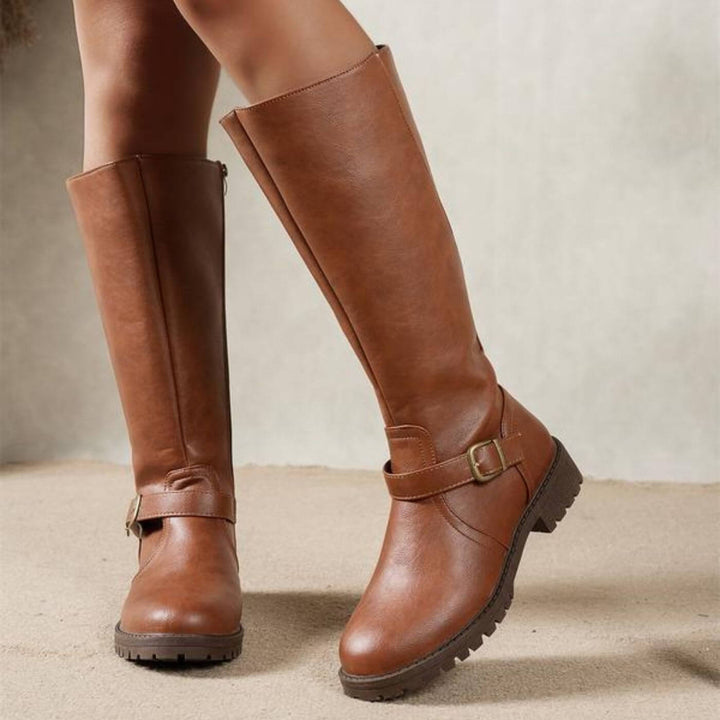 Solveig™ – Komfortable støvler med lav hæl til daglig bruk