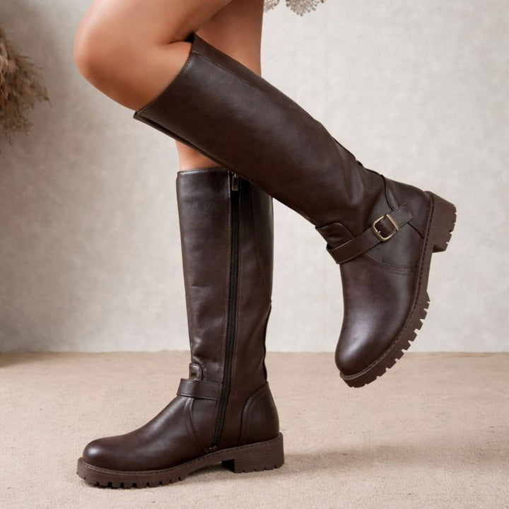 Solveig™ – Komfortable støvler med lav hæl til daglig bruk