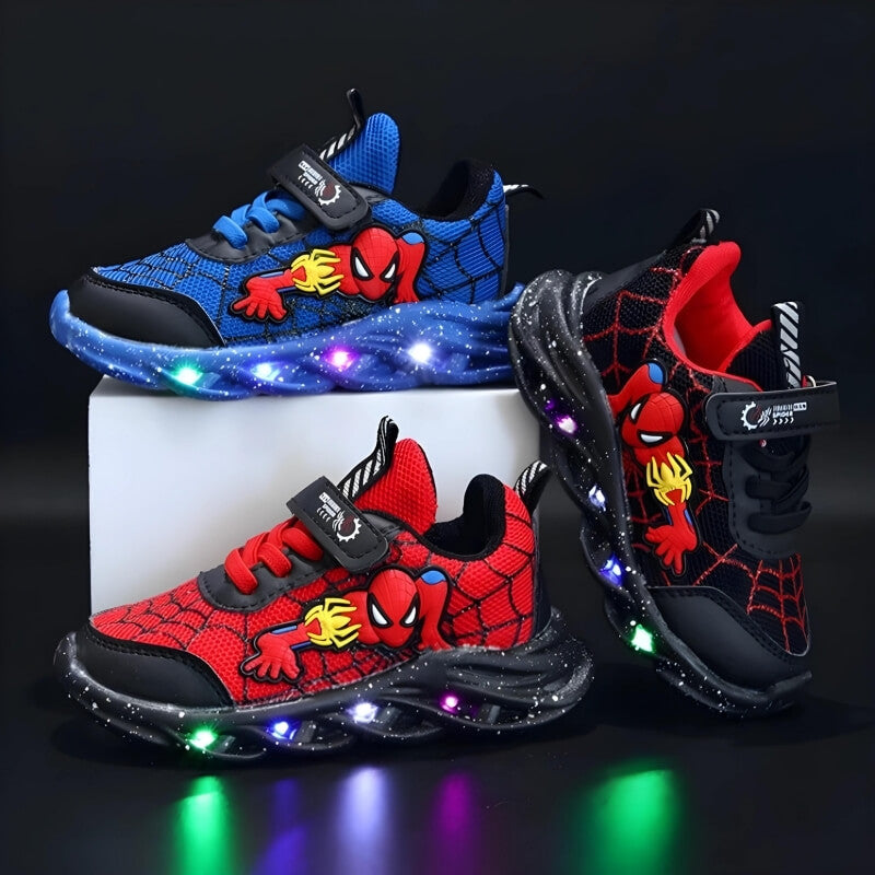 SpiderKicks™ – LED-sko for Barn med Superkrefter