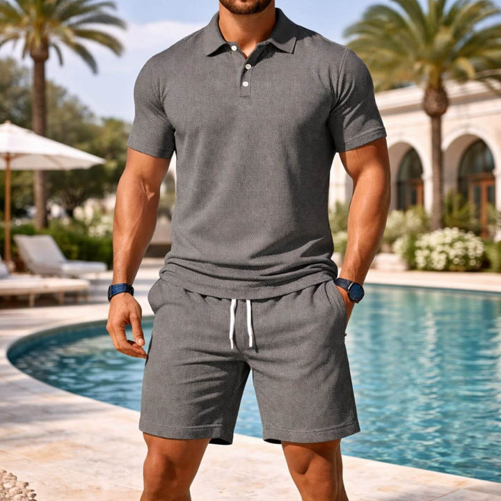 Stein™- Polo Skjorte og Shorts Sett for Menn