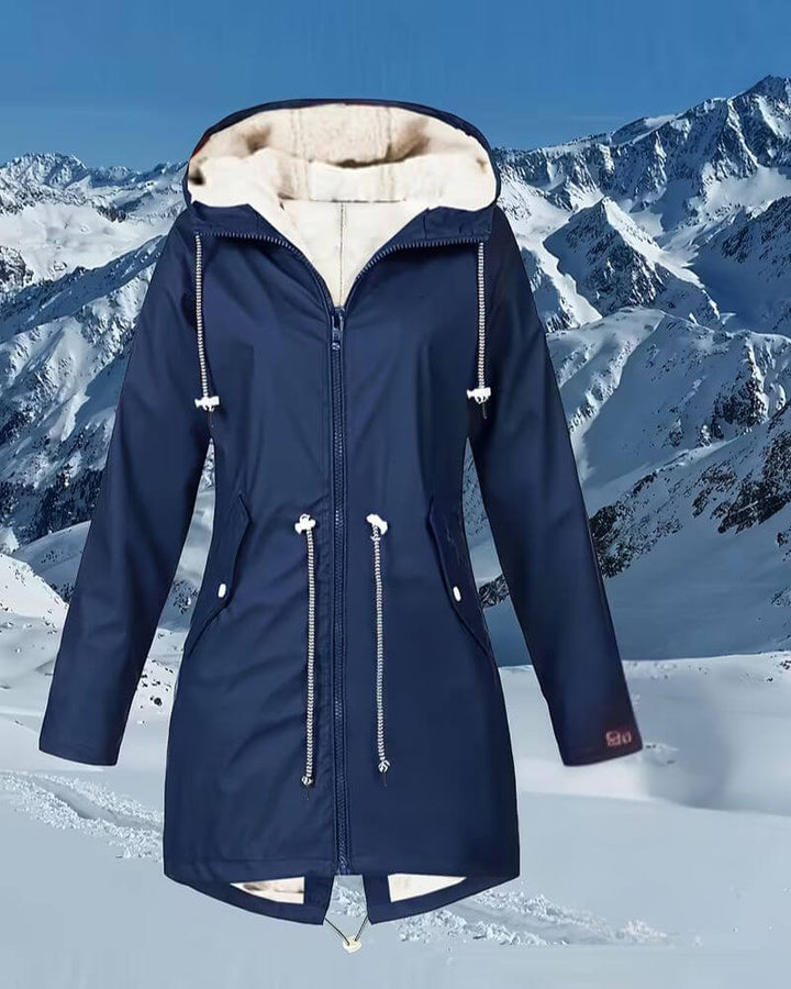 Svala™ - Varm Vinterjakke med Fôret Hette