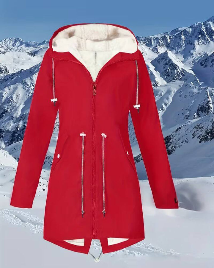 Svala™ - Varm Vinterjakke med Fôret Hette