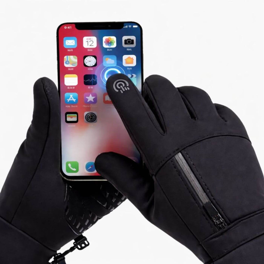 ThermaGrip™ – Vanntette Vinterhansker med Antiskli