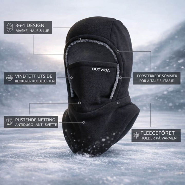 ThermoWrap™- 3 i 1 Termisk Balaklavahette