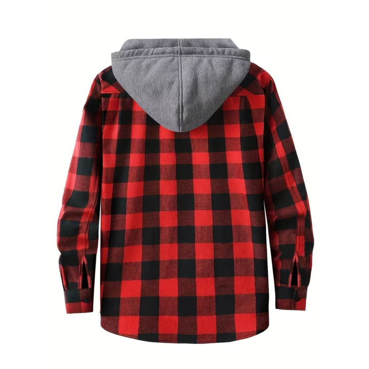 Torstein™ - Rutete hettegenser med knapper (1+1 GRATIS)