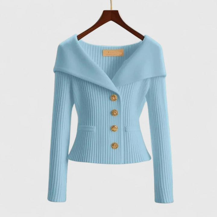 Tuva™ - Elegant Ribbestrikket Genser